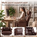 Topika Elite Max -Leather Office Chair With Foot Rest & Adjustable Arm Rest - image 7