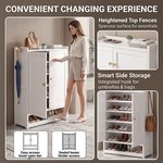 Topika - Shoe Rack Cabinet With Doors, Shoe Cabinet With Adjustable Shelves - image 4