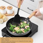 Topika Kitchen Utensil Set with Wooden Handles,19 Piece Cooking & Knife Set - image 7