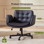 Topika Lounge Pro - Criss Cross Office Chair With Foldable Arms, Leather - image 3