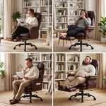 Topika Elite Max -Leather Office Chair With Foot Rest & Adjustable Arm Rest - image 9