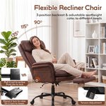 Topika Elite Max -Leather Office Chair With Foot Rest & Adjustable Arm Rest - image 4