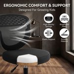 Topika Lite 100 -Low-Back Office Chair With Wheels & Height Adjustable - image 4