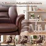 Topika Elite Max -Leather Office Chair With Foot Rest & Adjustable Arm Rest - image 5