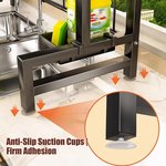 Topika Adjustable Dish Rack Over Sink Snap-On Design Large Dish Rack 1layer - image 7