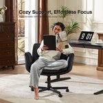 Topika Lounge Pro - Criss Cross Office Chair With Foldable Arms, Leather - image 8