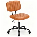 Topika Low back Office Chair, Height Adjustable, Armless Swivel Chair - image 10