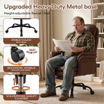 Topika Elite Max -Leather Office Chair With Foot Rest & Adjustable Arm Rest - image 8
