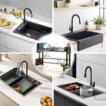 Topika Adjustable Dish Rack Over Sink Snap-On Design Large Dish Rack 1layer - image 8