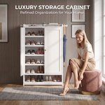 Topika - Shoe Rack Cabinet With Doors, Shoe Cabinet With Adjustable Shelves - image 2