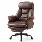Topika Elite Max -Leather Office Chair With Foot Rest & Adjustable Arm Rest