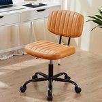 Topika Low back Office Chair, Height Adjustable, Armless Swivel Chair - image 17