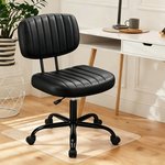 Topika Low back Office Chair, Height Adjustable, Armless Swivel Chair - image 9