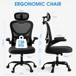 Topika Flex 200 Ergonomic Office Highback Chair With Built-in Coat Hanger - image 3