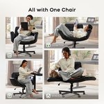 Topika Lounge Pro - Criss Cross Office Chair With Foldable Arms, Leather - image 4