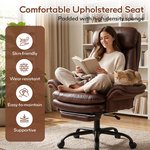 Topika Elite Max -Leather Office Chair With Foot Rest & Adjustable Arm Rest - image 2