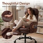 Topika Elite Max -Leather Office Chair With Foot Rest & Adjustable Arm Rest - image 6